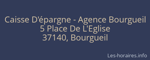 Caisse D'épargne - Agence Bourgueil