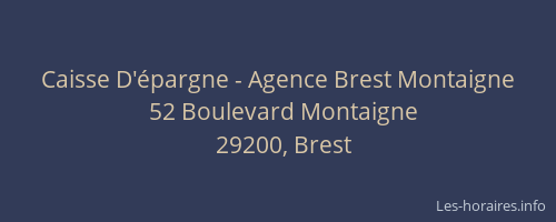 Caisse D'épargne - Agence Brest Montaigne
