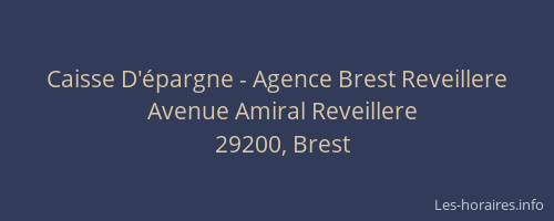 Caisse D'épargne - Agence Brest Reveillere