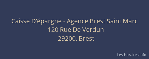 Caisse D'épargne - Agence Brest Saint Marc