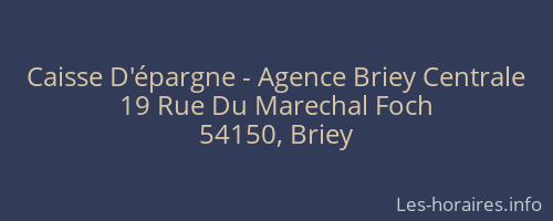 Caisse D'épargne - Agence Briey Centrale