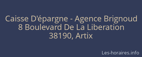 Caisse D'épargne - Agence Brignoud