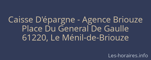 Caisse D'épargne - Agence Briouze