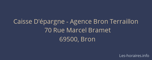 Caisse D'épargne - Agence Bron Terraillon