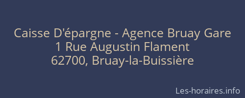Caisse D'épargne - Agence Bruay Gare