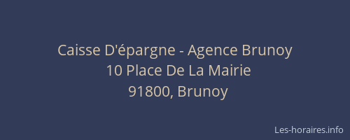 Caisse D'épargne - Agence Brunoy