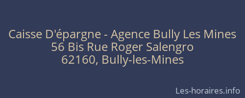 Caisse D'épargne - Agence Bully Les Mines