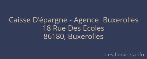Caisse D'épargne - Agence  Buxerolles