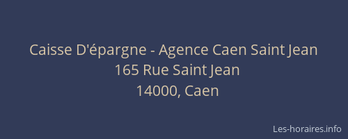 Caisse D'épargne - Agence Caen Saint Jean