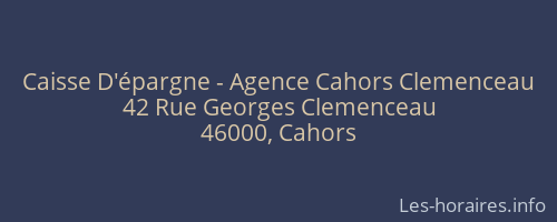 Caisse D'épargne - Agence Cahors Clemenceau