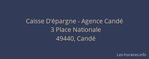 Caisse D'épargne - Agence Candé