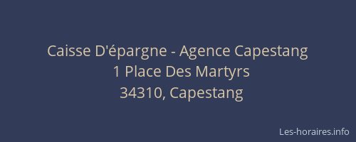 Caisse D'épargne - Agence Capestang