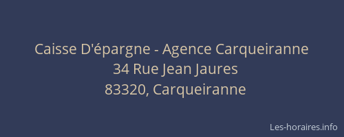 Caisse D'épargne - Agence Carqueiranne