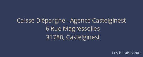 Caisse D'épargne - Agence Castelginest