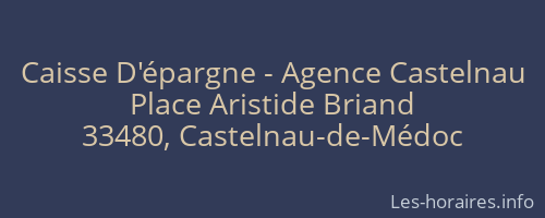 Caisse D'épargne - Agence Castelnau