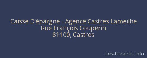 Caisse D'épargne - Agence Castres Lameilhe