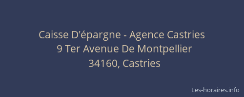 Caisse D'épargne - Agence Castries