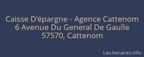 Caisse D'épargne - Agence Cattenom