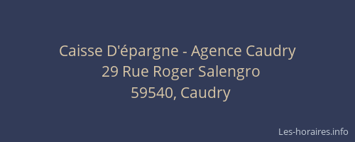 Caisse D'épargne - Agence Caudry