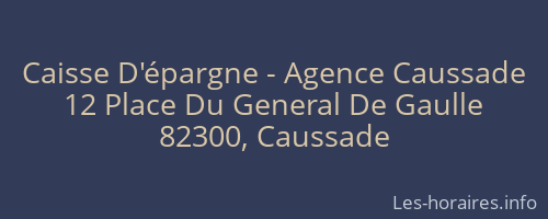 Caisse D'épargne - Agence Caussade