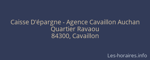 Caisse D'épargne - Agence Cavaillon Auchan