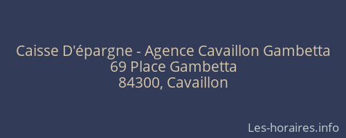 Caisse D'épargne - Agence Cavaillon Gambetta
