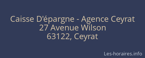 Caisse D'épargne - Agence Ceyrat