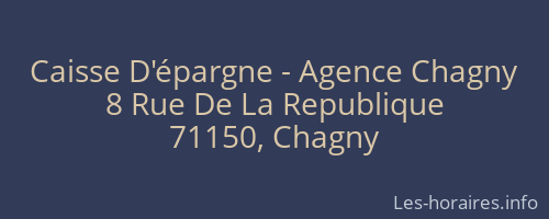Caisse D'épargne - Agence Chagny