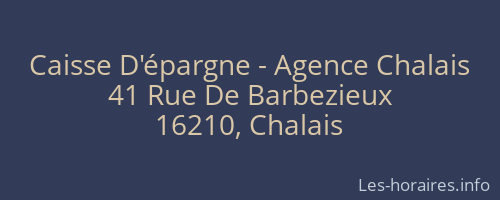 Caisse D'épargne - Agence Chalais
