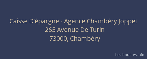 Caisse D'épargne - Agence Chambéry Joppet