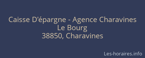 Caisse D'épargne - Agence Charavines