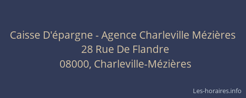 Caisse D'épargne - Agence Charleville Mézières