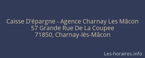 Caisse D'épargne - Agence Charnay Les Mâcon