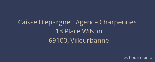 Caisse D'épargne - Agence Charpennes