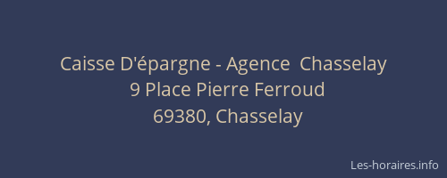 Caisse D'épargne - Agence  Chasselay