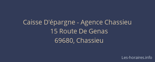 Caisse D'épargne - Agence Chassieu