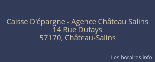 Caisse D'épargne - Agence Château Salins