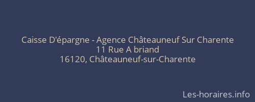 Caisse D'épargne - Agence Châteauneuf Sur Charente
