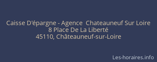 Caisse D'épargne - Agence  Chateauneuf Sur Loire
