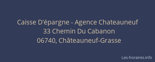 Caisse D'épargne - Agence Chateauneuf