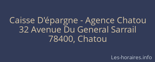 Caisse D'épargne - Agence Chatou