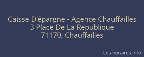 Caisse D'épargne - Agence Chauffailles
