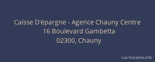 Caisse D'épargne - Agence Chauny Centre