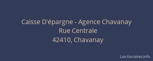 Caisse D'épargne - Agence Chavanay