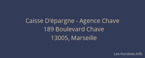 Caisse D'épargne - Agence Chave