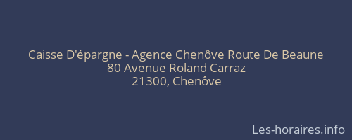 Caisse D'épargne - Agence Chenôve Route De Beaune