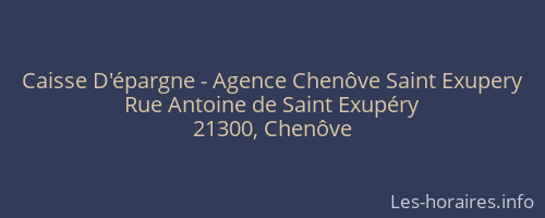 Caisse D'épargne - Agence Chenôve Saint Exupery