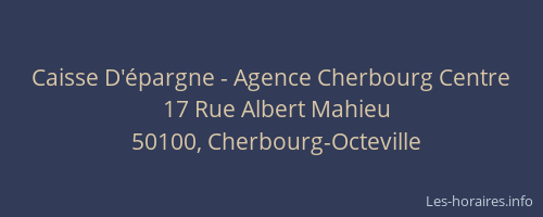 Caisse D'épargne - Agence Cherbourg Centre