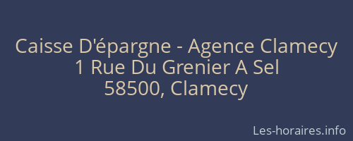 Caisse D'épargne - Agence Clamecy