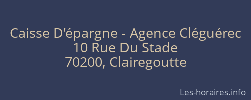 Caisse D'épargne - Agence Cléguérec